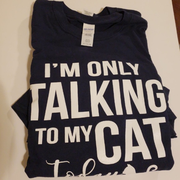HOST PICK! ๐ป๐พ๐ Only Talking To My Cat Tee- PLUS - Picture 4 of 5